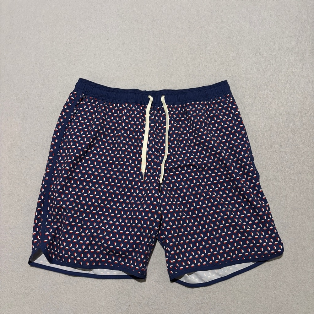 Fair Harbor Swim Trunks Boardshorts Size XL Navy Blue Lined Casual Beach Summer